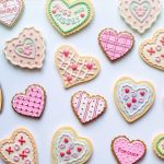 decorated heart-shaped cookies