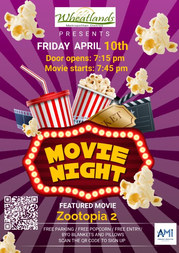flyer for April 10th Family Movie Night