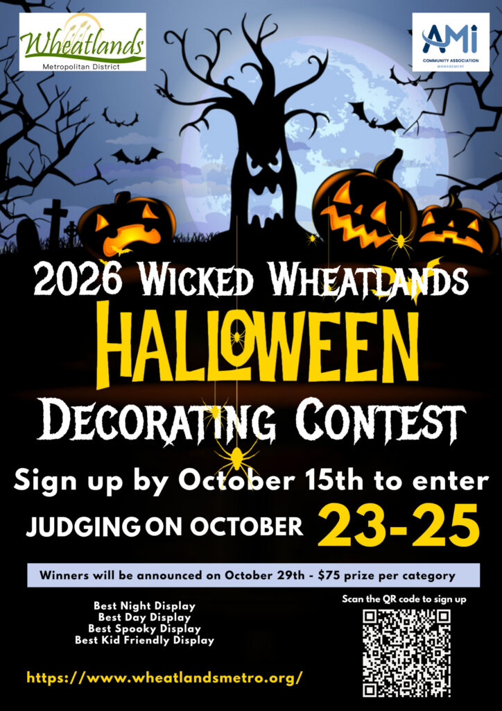 Sppoky flyer for Halloween Decorating contest.