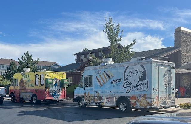 Food trucks at the foam party