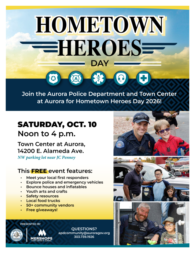 Hometown Heroes Day Octover 10th at noon - 4pm.